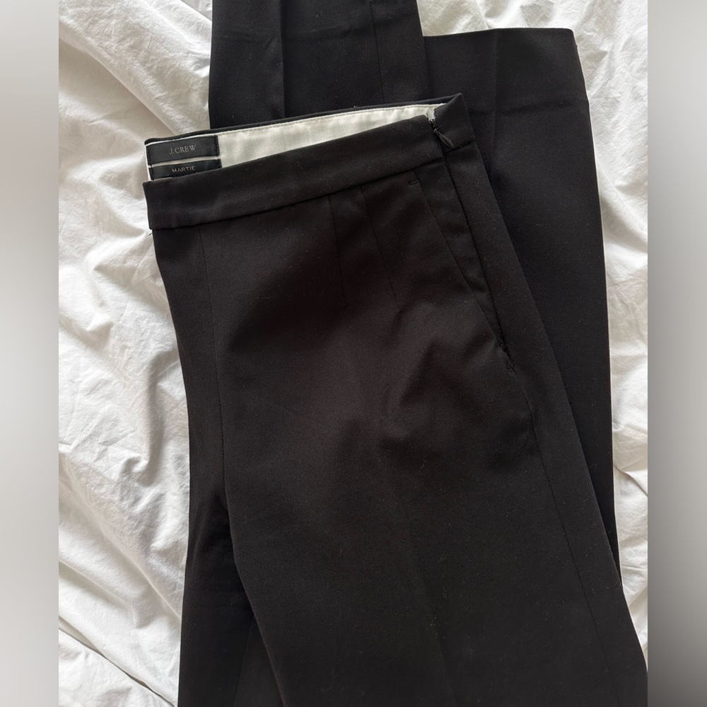 J. Crew Black Martie Pant. 4 Tall.